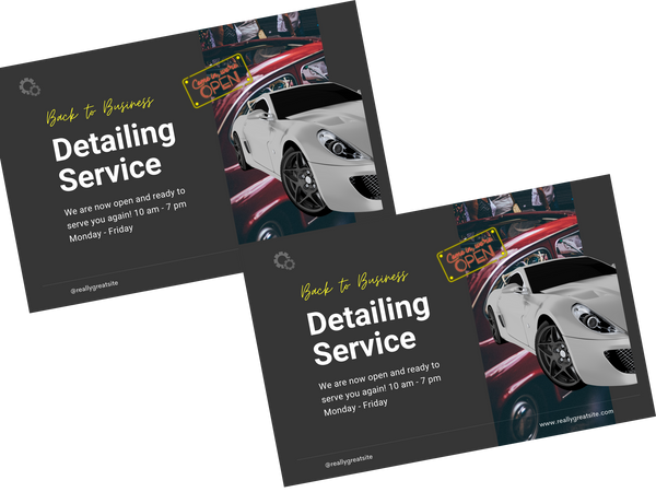 2-Car Magnets 18"x24"